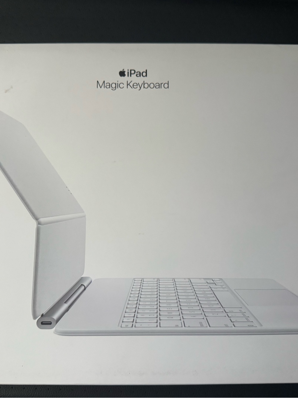 Apple iPad Magic Keyboard - White and Silver
